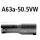 Bastuck Adapter Komplettanlage auf Kat auf Ø 50.5 mm für VW GOLF II (19E, 1G1) 1.3 KAT - 40 KW / A63a-50.5VW