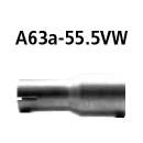 Bastuck Adapter Komplettanlage auf Kat auf Ø 55.5...