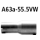Bastuck Adapter Komplettanlage auf Kat auf Ø 55.5 mm für VW GOLF I Cabriolet (155) 1.8 - 70 KW / A63a-55.5VW