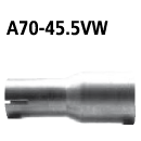 Bastuck Adapter Endschalldämpfer + Verbindungsrohr...