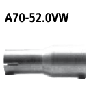 Bastuck Adapter Komplettanlage auf Ø 52.0 mm...