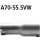 Bastuck Adapter Endschalldämpfer auf Serie auf Ø 55.5 mm für AUDI A3 (8V1) 2.0 TDI - 105 KW / A70-55.5VW