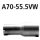 Bastuck Adapter Endschalldämpfer auf Serie auf Ø 55.5 mm für OPEL INSIGNIA Stufenheck 2.0 Biturbo CDTI 4x4 - 143 KW / A70-55.5VW