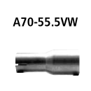 Bastuck Adapter Endschalldämpfer auf Serie auf Ø 55.5 mm für OPEL INSIGNIA Stufenheck 2.0 Turbo - 162 KW / A70-55.5VW