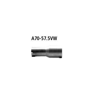 Bastuck Adapter Komplettanlage auf Ø 57.5 mm für VOLVO XC90 I 3.2 AWD - 175 KW / A70-57.5VW