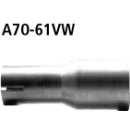 Bastuck Adapter Endschalldämpfer + Verbindungsrohr...
