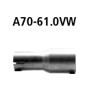 Bastuck Adapter Endschalldämpfer + Verbindungsrohr...