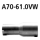 Bastuck Adapter Endschalldämpfer + Verbindungsrohr auf Serienanlage auf Ø 61.0 mm für OPEL INSIGNIA Caravan 2.0 CDTI - 96 KW / A70-61VW