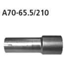 Bastuck Adapter Endschalldämpfer auf Serienanlage auf Ø 65.5 mm für OPEL ASTRA GTC J 1.6 - 132 KW / A70-65.5/210