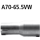 Bastuck Adapter Komplettanlage auf Ø 65.5 mm für VW SCIROCCO (137, 138) 2.0 TDI - 125 KW / A70-65.5VW