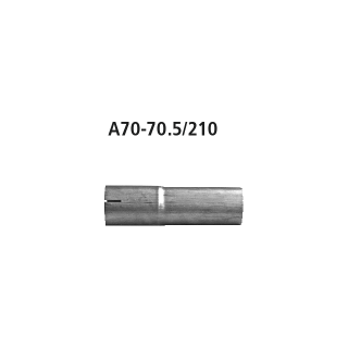 Bastuck Adapter Endschalldämpfer auf Mittelschalldämpfer auf Ø 70.5 mm für OPEL ASTRA J 1.4 Turbo - 103 KW / A70-70.5/210