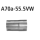 Bastuck Adapter Performance Katalysator / Katalysator-Ersatzrohr auf Serie auf Ø 55.5 mm für AUDI A3 Limousine (8VS) 1.2 TFSI - 77 KW / A70a-55.5VW