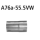 Bastuck Adapter Performance Katalysator / Katalysator-Ersatzrohr für SEAT LEON (5F1) 1.4 TSI - 90 KW / A76a-55.5VW