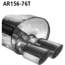 Bastuck Endschalldämpfer mit Doppel-Endrohr 2x...