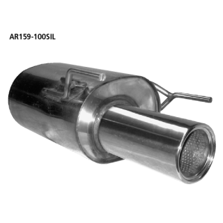 Bastuck Endschalldämpfer LH mit Single-Endrohr 1x Ø 100 mm für ALFA ROMEO 159 Sportwagon (939) 1.9 JTDM 16V - 110 KW / AR159-100SIL