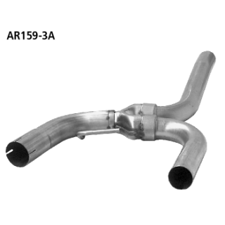 Bastuck Verbindungsrohr für 2 Endschalldämpfer für ALFA ROMEO 159 Sportwagon (939) 1.9 JTDM 8V - 85 KW / AR159-3A