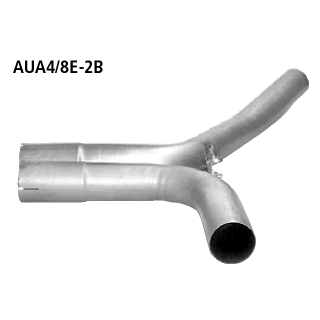 Bastuck Y- Verbindungsrohr für Verwendung der Endschalldämpfer alleine nur 2.0l Turbo für AUDI A4 Cabriolet (8H7, B6, 8HE, B7) 2.4 - 120 KW / AUA4/8E-2B
