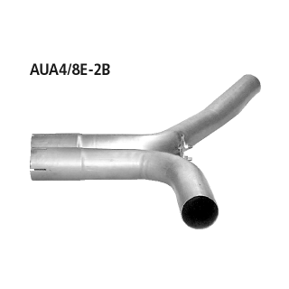 Bastuck Y- Verbindungsrohr für Verwendung der Endschalldämpfer alleine nur 2.0l Turbo für AUDI A4 Avant (8ED, B7) 2.0 TFSI - 162 KW / AUA4/8E-2B
