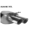 Bastuck Endschalldämpfer mit Doppel Endrohr 2x Ø 76 mm LH für AUDI A4 Avant (8ED, B7) 2.0 TFSI - 147 KW / AUA4/8E-76TL