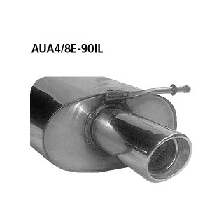Bastuck Endschalldämpfer mit Einfach-Endrohr 1x Ø 90 mm Audi A4 6 Zyl. links LH für AUDI A4 (8EC, B7) 2.0 TFSI - 147 KW / AUA4/8E-90IL