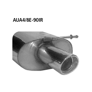 Bastuck Endschalldämpfer mit Einfach-Endrohr 1x Ø 90 mm Audi A4 6 Zyl rechts RH für AUDI A4 (8E2, B6) 2.0 - 96 KW / AUA4/8E-90IR