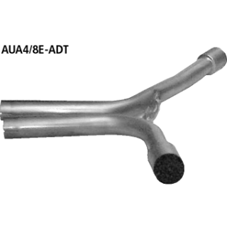 Bastuck Y- Verbindungsrohr für Verwendung der Endschalldämpfer alleine nur 1.8l Turbo für AUDI A4 Avant (8ED, B7) 1.6 - 75 KW / AUA4/8E-ADT