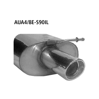 Bastuck Endschalldämpfer LH mit Einfach-Endrohr 1x Ø 90 mm für SEAT EXEO (3R2) 2.0 TDI - 88 KW / AUA4/8E-S90IL