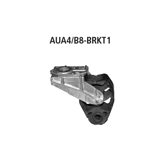 Bastuck Aluminiumhalter + Gummi für Endschalldämpfer RH für AUDI A4 (8K2, B8) 1.8 TFSI - 88 KW / AUA4/B8-BRKT1