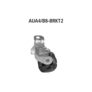 Bastuck Aluminiumhalter + Gummi für Verbindungsrohr vorne für AUDI A5 (8T3) 2.0 TDI quattro - 125 KW / AUA4/B8-BRKT2