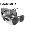 Bastuck Endschalldämpfer DTM mit Doppel-Endrohr 2x...