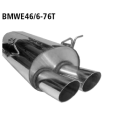 Bastuck Endschalldämpfer mit Doppel-Endrohr 2x...