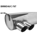 Bastuck Endschalldämpfer mit Doppel-Endrohr LH 2x...
