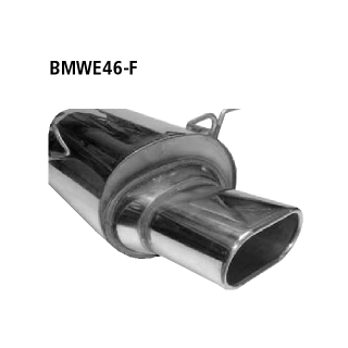 Bastuck Einfach-Endrohr Flat 135x 75 mm für BMW 3 Cabriolet (E36) 318 i - 85 KW / BMWE46-F