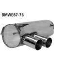 Bastuck Endschalldämpfer mit Doppel-Endrohr 2x...