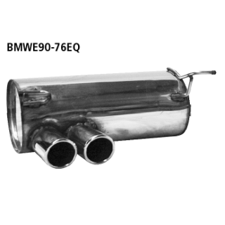 Bastuck Endschalldämpfer mit Doppel-Endrohr LH für BMW 3 Cabriolet (E93) 318 i - 105 KW / BMWE90-76EQ