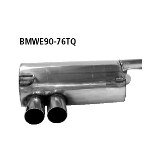 Bastuck Endschalldämpfer mit Doppel-Endrohr LH für BMW 3 (E90) 325 d - 150 KW / BMWE90-76TQ