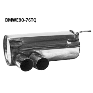 Bastuck Endschalldämpfer mit Doppel-Endrohr LH für BMW 3 Coupe (E92) 318 i - 105 KW / BMWE90-76TQ