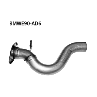 Bastuck Verbindungsrohr Endschalldämpfer auf Serie für BMW 3 Cabriolet (E93) 325 i - 155 KW / BMWE90-AD6
