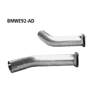 Bastuck Adapterrohrsatz Endschalldämpfer auf Serie für BMW 3 Coupe (E92) 335 d - 210 KW / BMWE92-AD