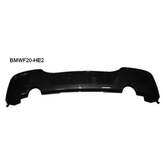 Bastuck Heckschürzeneinsatz mit Auschnitt für 2x Einfach-Endrohr für BMW 1 (F20, F21) 118 d xDrive - 105 KW / BMWF20-HE2