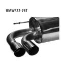 Bastuck Endschalldämpfer mit Doppel-Endrohr 20°...