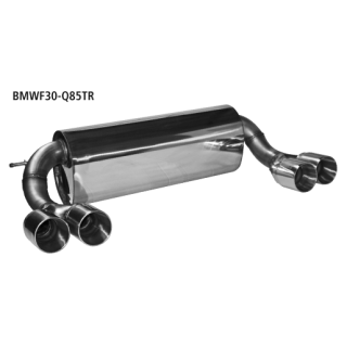 Bastuck Endschalldämpfer mit Doppel-Endrohr 2x Ø 85 mm LH + RH im RACE Look für BMW 3 Touring (F31) 328 i - 180 KW / BMWF30-Q85TR