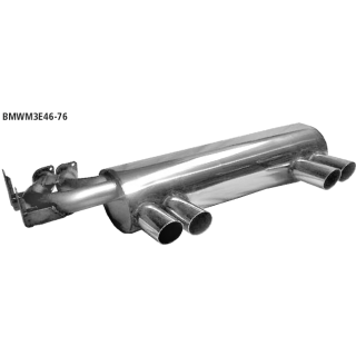 Bastuck Endschalldämpfer mit 2x 2 Endrohren Ø 76 mm für BMW 3 Coupe (E46) M3 3.2 - 252 KW / BMWM3E46-76