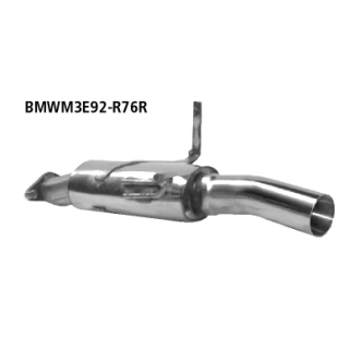 Bastuck Motorsport Endschalldämpfer mit Einfach-Endrohr ohne Zulassung 1x Ø 76 mm RH für BMW 3 (E90) M3 4.0 - 309 KW / BMWM3E92-R76R