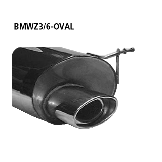 Bastuck Endschalldämpfer mit Einfach-Endrohr oval 153x 95 mm für BMW Z3 Coupe (E36) 3.0 - 170 KW / BMWZ3/6-OVAL