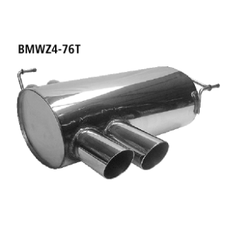 Bastuck Endschalldämpfer mit Doppel-Endrohr 2x Ø 76 mm für BMW Z4 (E85) 2.5 i - 141 KW / BMWZ4-C76T