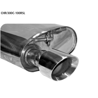 Bastuck Endschalldämpfer mit Single RACE Endrohr Ø 100 mm LH links für CHRYSLER 300 C Touring (LX) 6.1 SRT8 - 317 KW / CHR/300C-100RSL