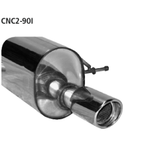 Bastuck Endschalldämpfer mit Einfach-Endrohr 1x Ø 90 mm Ausgang RH für CITROEN C2 (JM_) 1.6 HDi - 80 KW / CNC2-90I