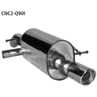 Bastuck Endschalldämpfer mit Einfach-Endrohr RH 1x Ø 90 mm für CITROEN C2 (JM_) 1.6 VTS - 90 KW / CNC2-Q90I