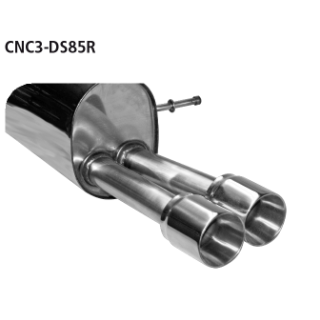 Bastuck Endschalldämpfer mit Doppel-Endrohr 2x Ø 85 mm im RACE-Look für CITROEN DS3 1.6 THP 150 - 110 KW / CNC3-DS85R